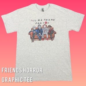 Gildan Friends Horror Character Couch Graphic Tee Men's Size Medium